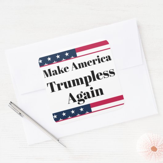Sticker zonder Trump (Envelop)