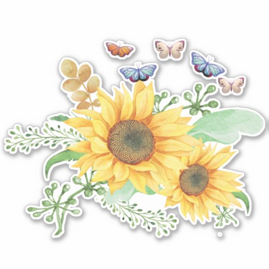 sticker zonnebloempitten (Voorkant)