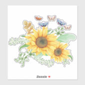 sticker zonnebloempitten (Vel)