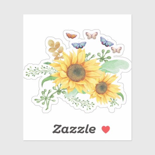 sticker zonnebloempitten (Vel)