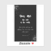 Sticker: Zout aangepaste gesneden vinyl Sticker (Vel)