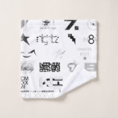 Sticker [ZWART/GRIJS] Bad Handdoek (Wasdoekje)