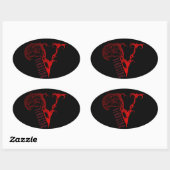 Sticker - zwarte en rode Logo (Vel)