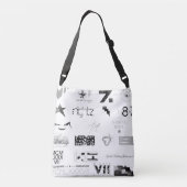 Sticker [ZWT/GRY] Crossbody Tas (Achterkant)