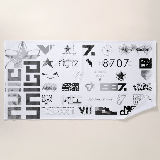 Sticker [ZWT/GRY] Strandlaken (Voorkant)