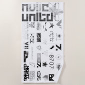 Sticker [ZWT/GRY] Strandlaken (Voorkant)