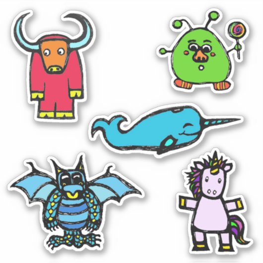 Stickerblad 6x6 "het alfabetboek" (Matte) Sticker (Voorkant)