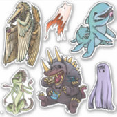Stickerblad - Monster Theepartij Sticker (Voorkant)