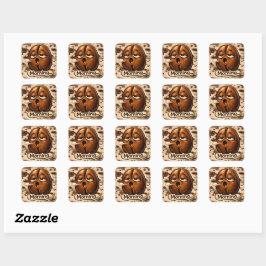 Stickerblad om mee te leven vierkante sticker