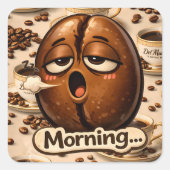 Stickerblad om mee te leven vierkante sticker (Voorkant)