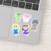Stickerblad - Samantha, Stacy & Vrienden
