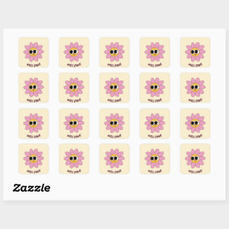 Stickerblad Vierkante Sticker