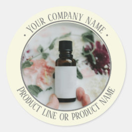 Stickerblad voor productpromotie ronde sticker