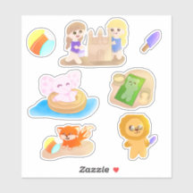 Stickerblad - Zomerpret Speelgoed