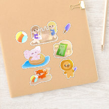 Stickerblad - Zomerpret Speelgoed