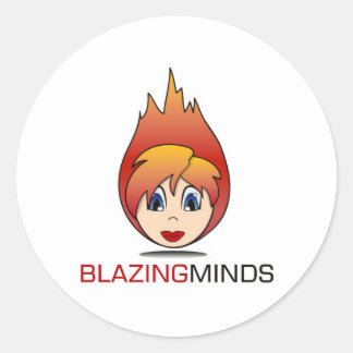 Stickerbladen voor Blazing Minds Ronde Sticker