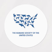STICKERES HUMANE SOCIETY OF THE UNITED STATES LABELS (Design 1)