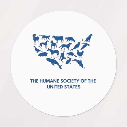 STICKERES HUMANE SOCIETY OF THE UNITED STATES LABELS (Design 1)
