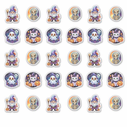 StickerGen Halloween Custom-Cut Vinyl Sticker (Voorkant)