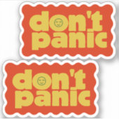Stickerpakket 'Don't Panic' Sticker (Voorkant)