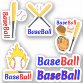 Stickerpakket met honkbalspelerstickers sticker