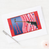 StickerRaise Cane Democratie Rechthoekige Sticker (Envelop)