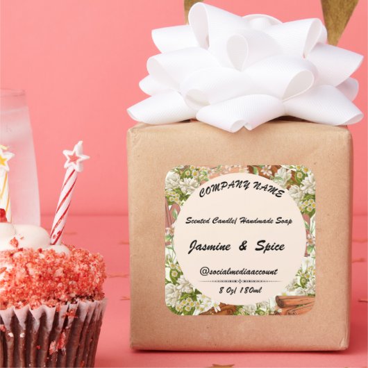 Stickers #11 Gift Candle Soap Label bewerkbare kaa (Feest)