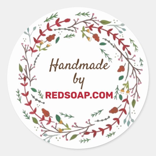 Stickers aanpassen - Winter Wreath (Voorkant)