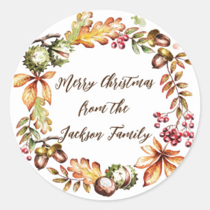 Stickers aanpassen - Woodland Wreath