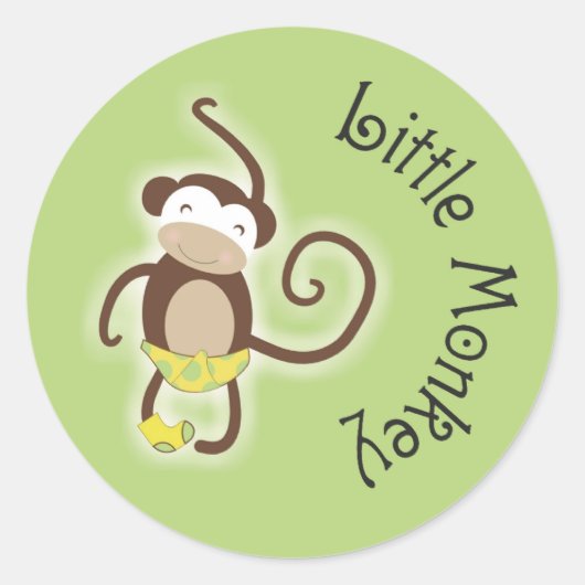Stickers Aapje 7,5 cm (Voorkant)