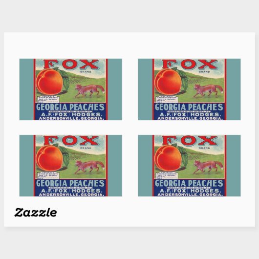 Stickers  Adverteren Fox Georgia perziken (Vel)