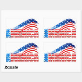 Stickers - AMERIKA in Sterren en Strepen (Vel)