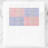 STICKERS AMERIKAANSE KNIT-rechthoek (Tas)