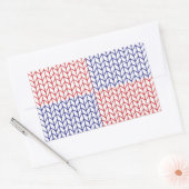 STICKERS AMERIKAANSE KNIT-rechthoek (Envelop)