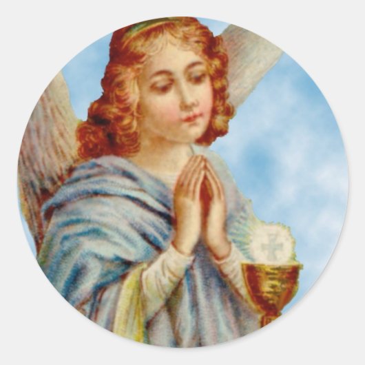 Stickers: Angel Ponders Ronde Sticker (Voorkant)