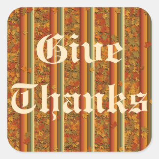 Stickers - Autumn Leaves en Stripes