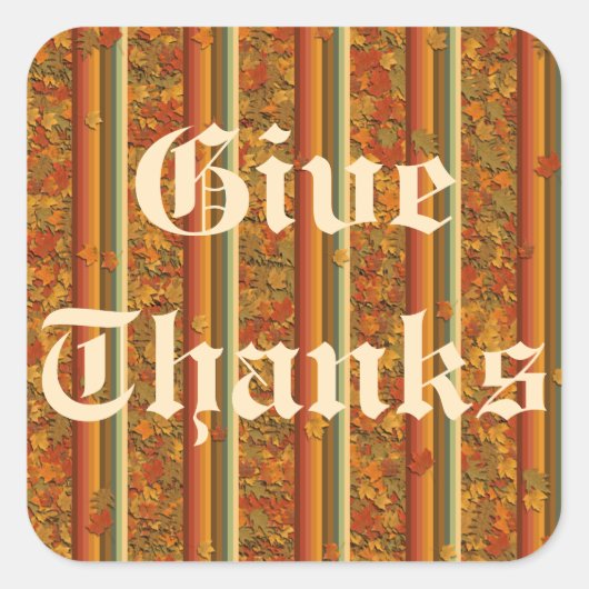 Stickers - Autumn Leaves en Stripes (Voorkant)