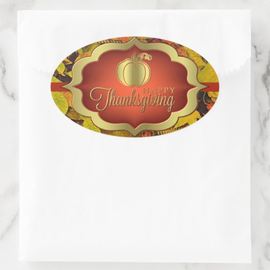 Stickers - Autumnal Happy Thanksgiving (Tas)