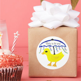 Stickers Baby op de Way Ducky Paraplu