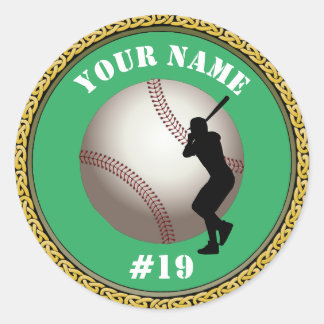 Stickers Baseball - Voeg naam & nummer toe