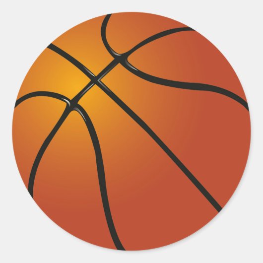 Stickers/Basketbal Ronde Sticker (Voorkant)