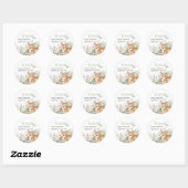 Stickers bedankt voor baby shower. (Vel)