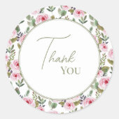 Stickers Bedankt voor een Bruidsfeest. (Voorkant)