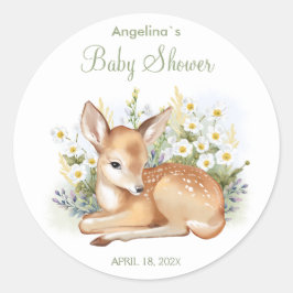 Stickers bedankt voor het baby shower.