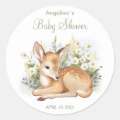 Stickers bedankt voor het baby shower. (Voorkant)