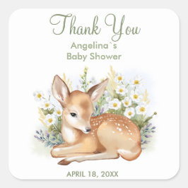 Stickers bedankt voor het baby shower.