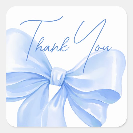 Stickers bedankt voor het baby shower. (Voorkant)