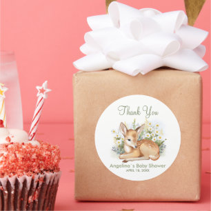 Stickers bedankt voor het baby shower.