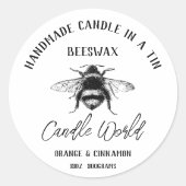 Stickers - Beeswax Candle World (Voorkant)