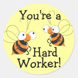 Stickers belonen voor harde werkers